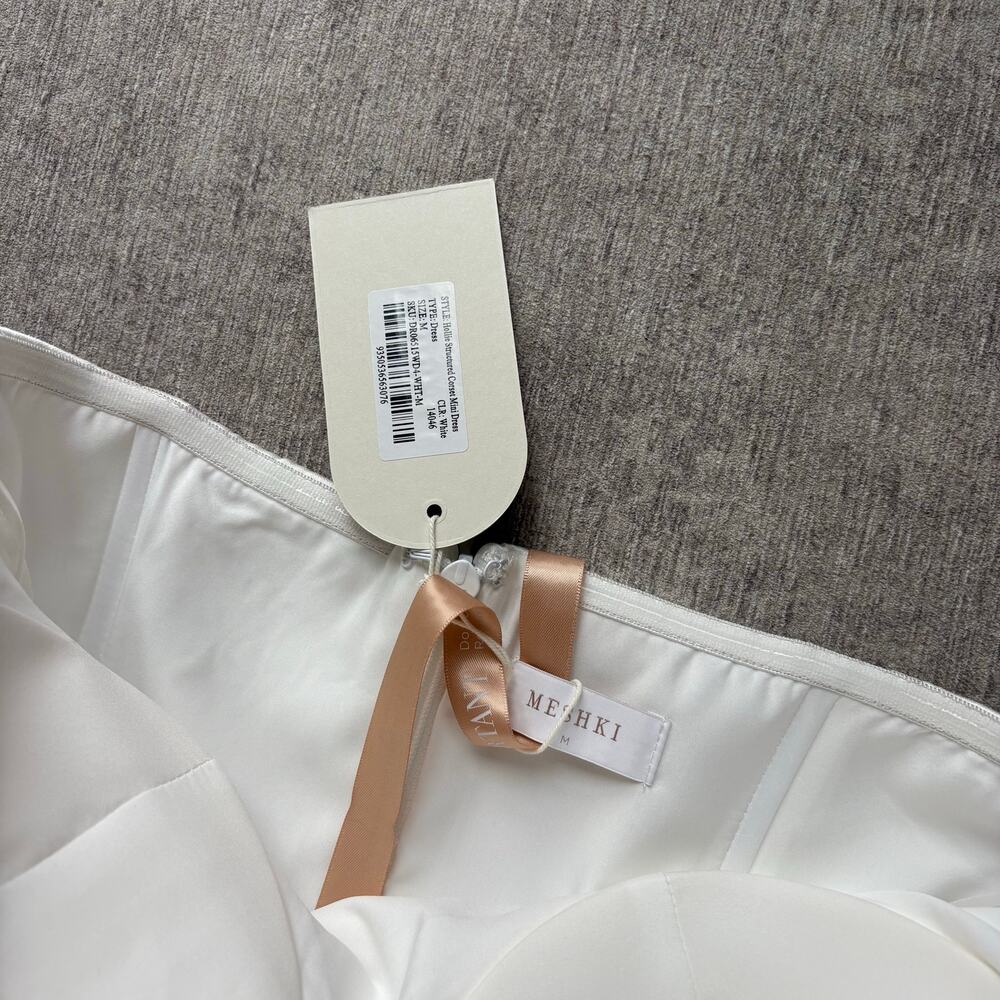 Meshki White Strapless Mini Dress - Picture 7 of 8